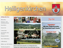 Tablet Screenshot of heiligenkirchen.de